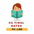 P4 LAW : CA FINAL