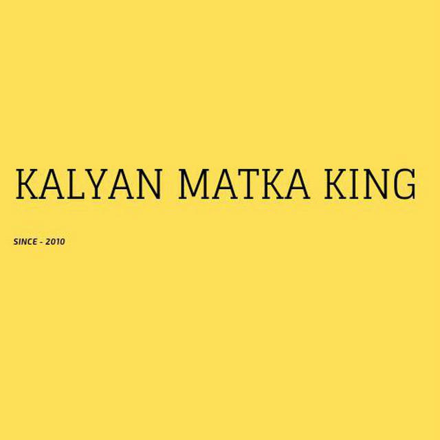 KALYAN MATKA KING 👑