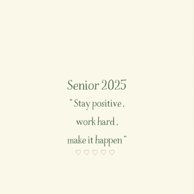 Seniors 2025 🎓