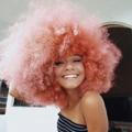 Pink afro online shopping