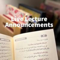 Live Lecture Announcements
