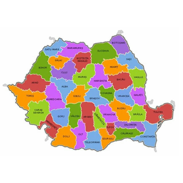 Grupuri Românești - Judete Romania