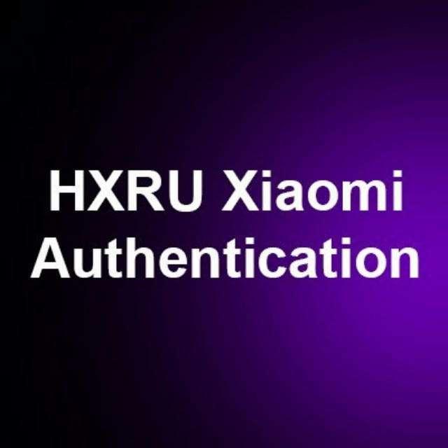 HXRU Xiaomi Authentication Tool | Updates