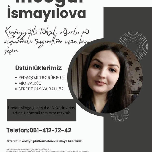 İncəgül İsmayılova İbtidai Sinif