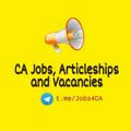 CA Jobs, CA Articleship Vacancies & Placement .