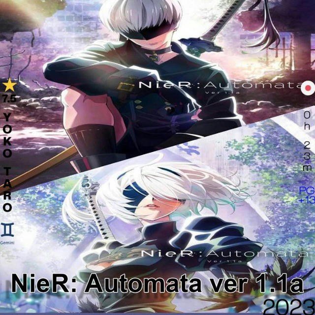 NieR: Automata Ver 1.1a Sub Dub Dual Anime • NieR: Automata Ver 1.1a Season 1 2 Episode 1 - 12 • NieR: Automata Ver 1.1a ITA