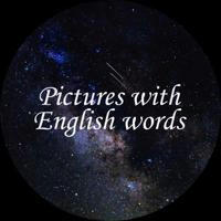 Pictures with English words