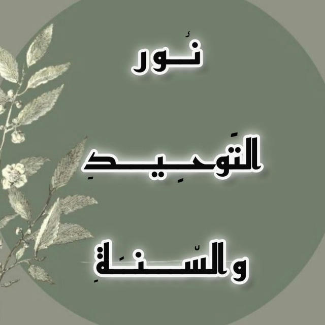 نورُ التَوحيدِ والسُّنةِ🦋..