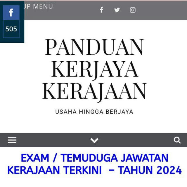 PANDUAN KERJAYA KERAJAAN