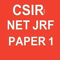 Csir Net Jrf Paper1