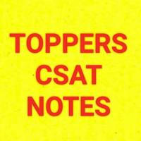 UPSC TOPPERS CSAT NOTES PDFs
