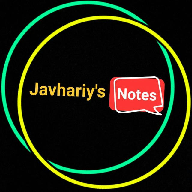 Javhariy's Notes