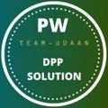 PW DPP SOLUTION { ALL BATCH }