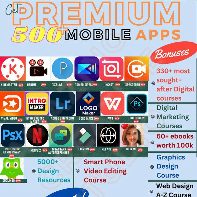 PREMIUM ACCESS TO 500+ MOBILE SOFTWARE