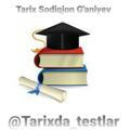 TARIX // Sodiqjon Abdug'aniyev
