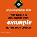English speaking zone🖊📖 🎧🎤📚