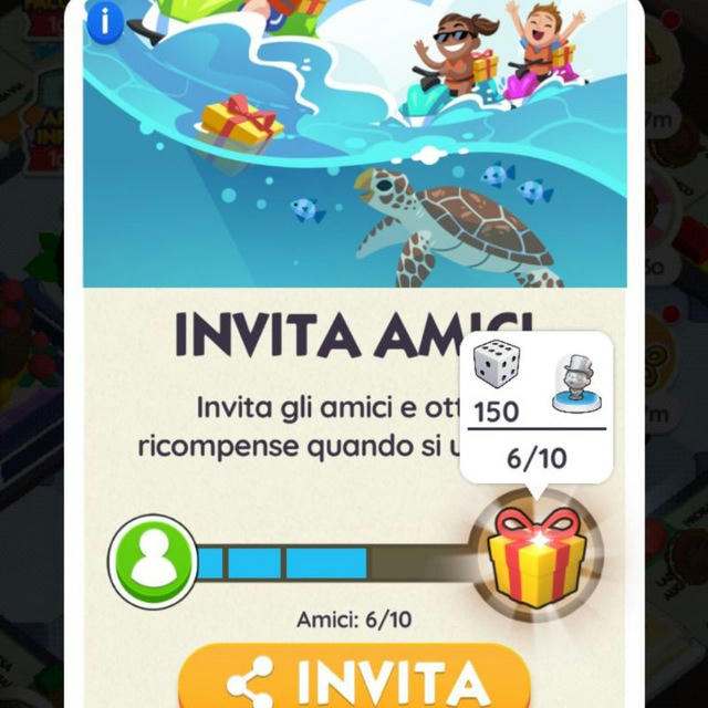 GRUPPO PER EVENTI MONOPOLY GO E DADI GRATIS CON LINK DI 25 DADI OGNI ORA😜😜