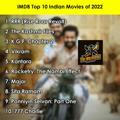 IMDB Top 10 Indian Movies of (2022)🎥