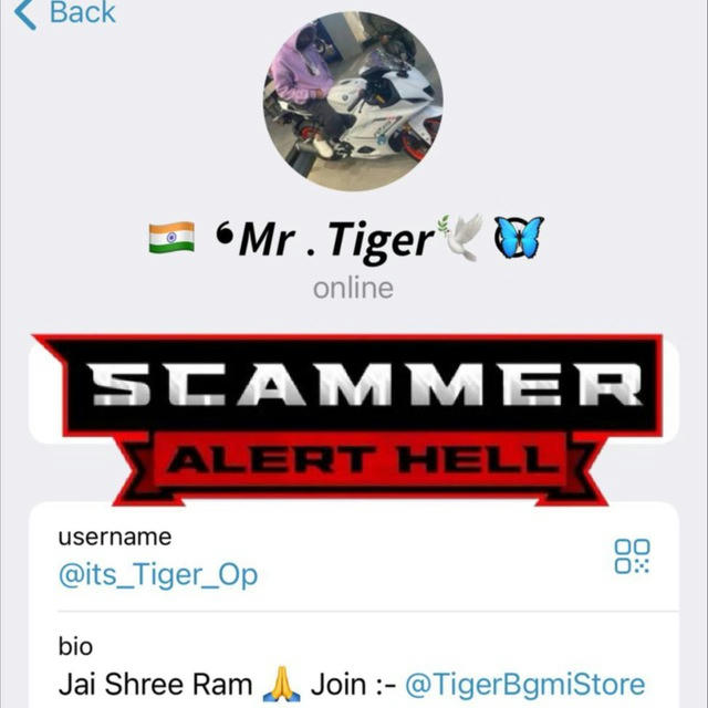 SCAMMER- @its_Tiger_Op