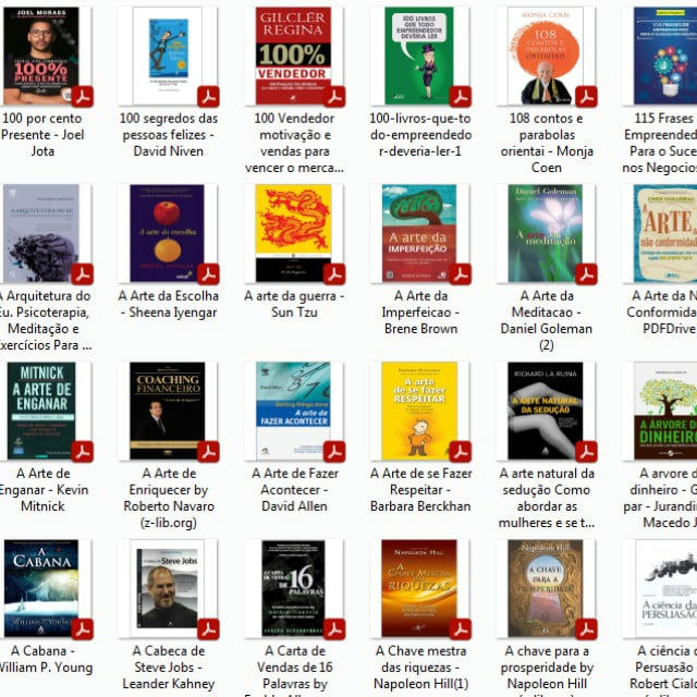 Lista do PACK Livros PDF Premium