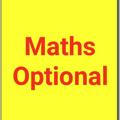 UPSC Toppers Maths Optional Material