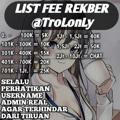 BUKTI PELANGGAN @TroLonLy