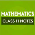 class 11th maths notes pdf