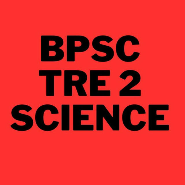 BPSC TRE 2 SCIENCE 6to 8 TGT PGT