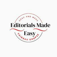 Editorials Made Easy ( संपादकीय) ✍️