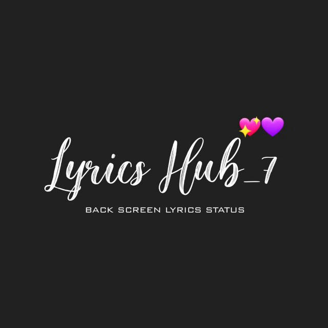 LYRICS HUB_7 | BLACK SCREEN LYRICS VIDEOS