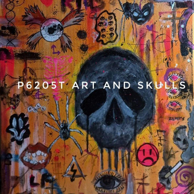 Art and Skulls//кисть и нефть