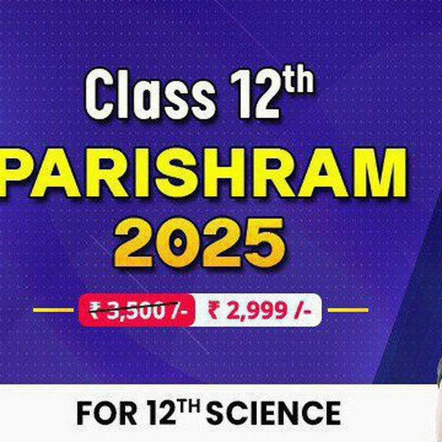 PW Parishram Batch Class 12 Boards 2025