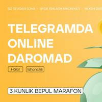 Telegramda online daromad marafoni