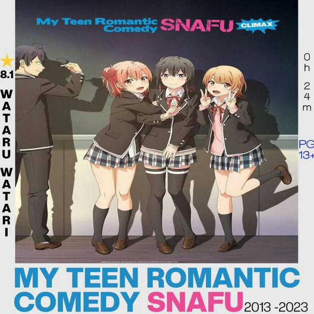 My Teen Romantic Comedy SNAFU Sub Dual Dub Hindi Anime indo • My Teen Romantic Comedy SNAFU Season 1 2 3 4 All Episodes