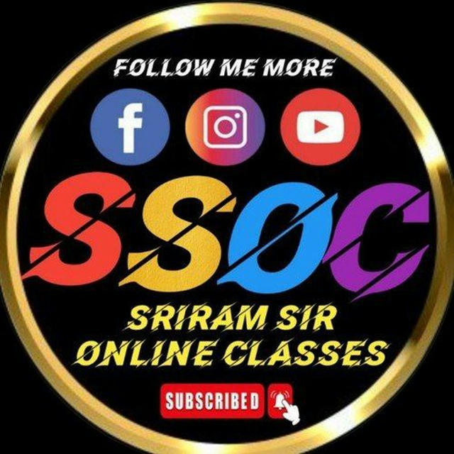 Sriram Sir Online Classes