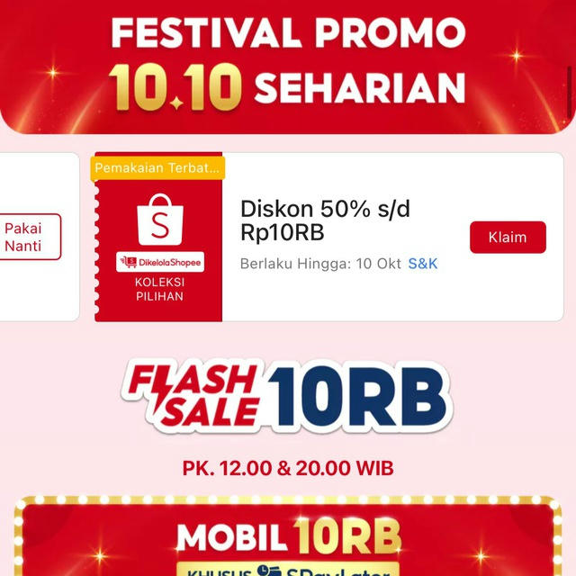 KODE VOUCHER SHOPEE