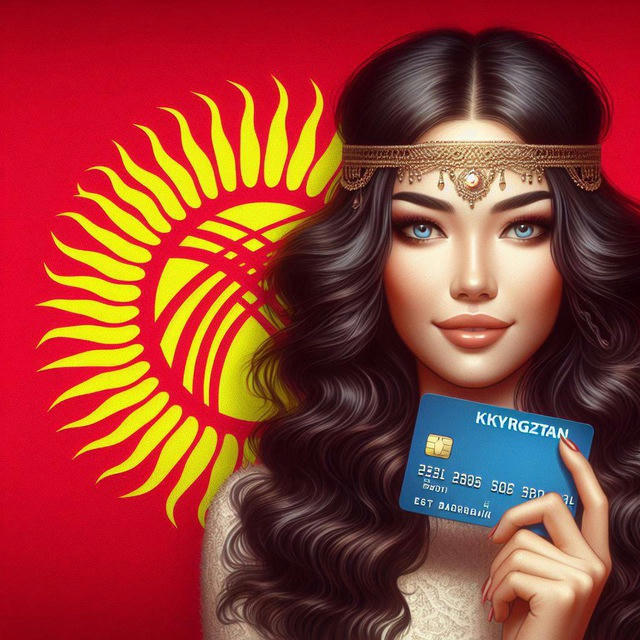 Банковские карты visa Киргизии 🇰🇬