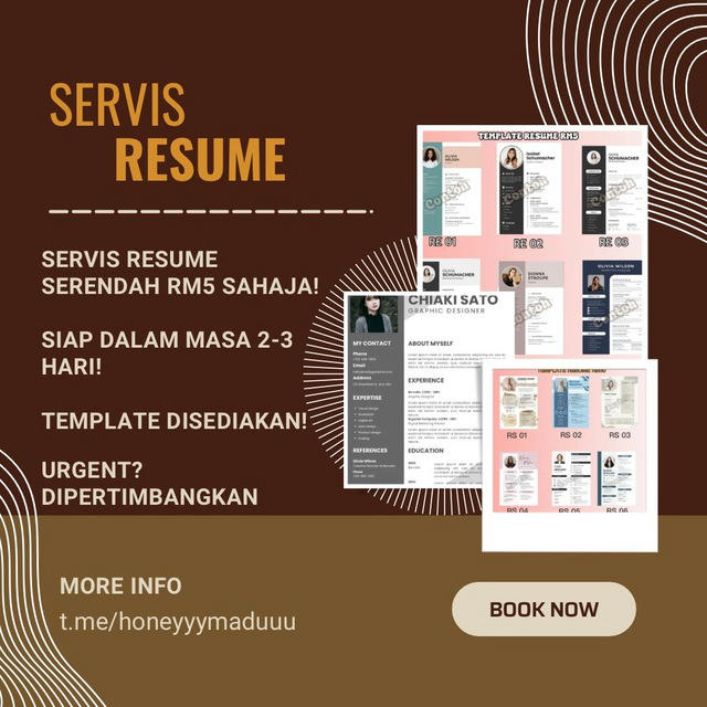 Servis Resume serendah RM5