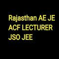 RAJASTHAN JE AE ACF Lecturer