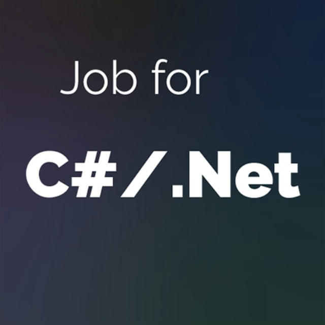 Job for C#, .NET