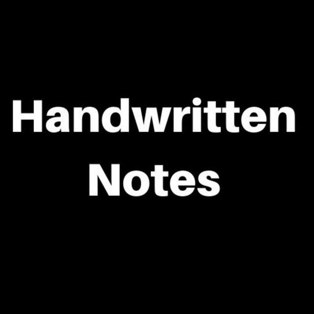 Handwritten Notes