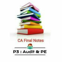 P3 Audit & PE : CA Final Notes