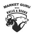 MARKET GURU WITH BULLS AND BEARS