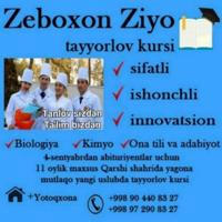 "Zeboxon Ziyo "Mashhura Obidova biologiya va kimyo.