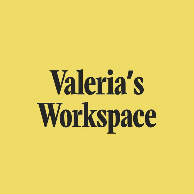 Valeria’s workspace