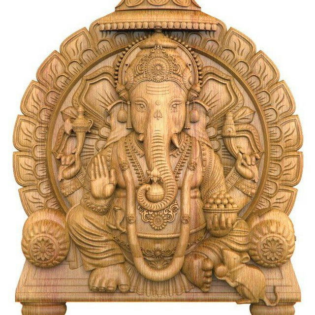 Sri Dhanalaxmi Wood carving