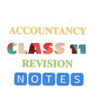Class 11th Accountancy Notes