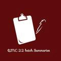 QMC 22 batch Summaries