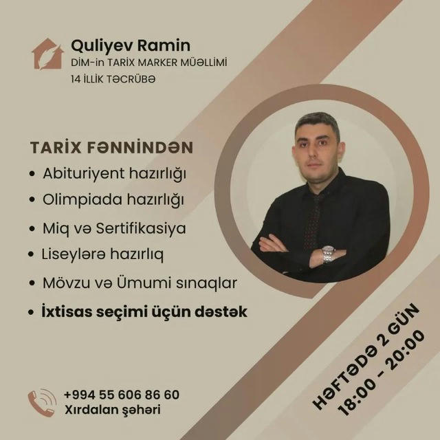 Ramin Quliyev - Tarix Müəllimi 🇦🇿