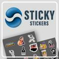 Sticky stickers